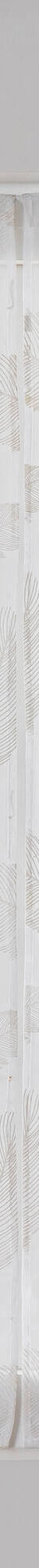 Vitrage passe-tringle motif plumes (blanc) Vitrage passe-tringle motif plumes (blanc)
